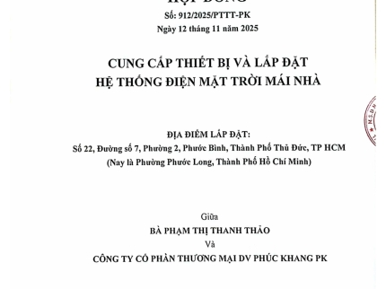 CÔNG TY CP TM DV PHÚC KHANG PK